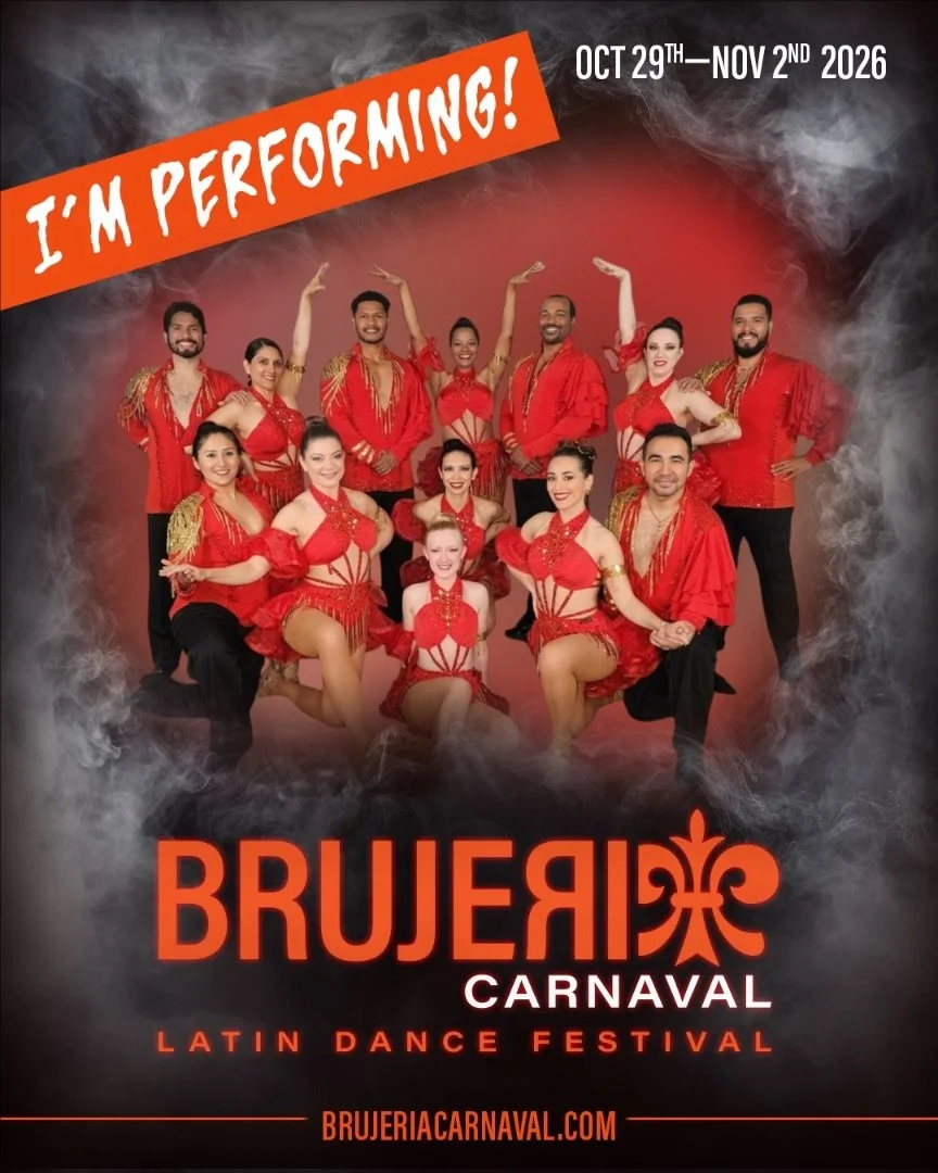 Warm-up song on repeat, energy at 100% 
We&rsquo;re excited to head back to @brujeriacarnaval 
Drop some love in the comments for our dancers!👇🔥 
#salsa #bachata #team #nola #halloween