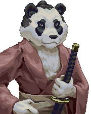Panda samurai