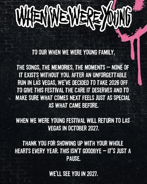 When We Were Young Festival Taking a Break Until 2027