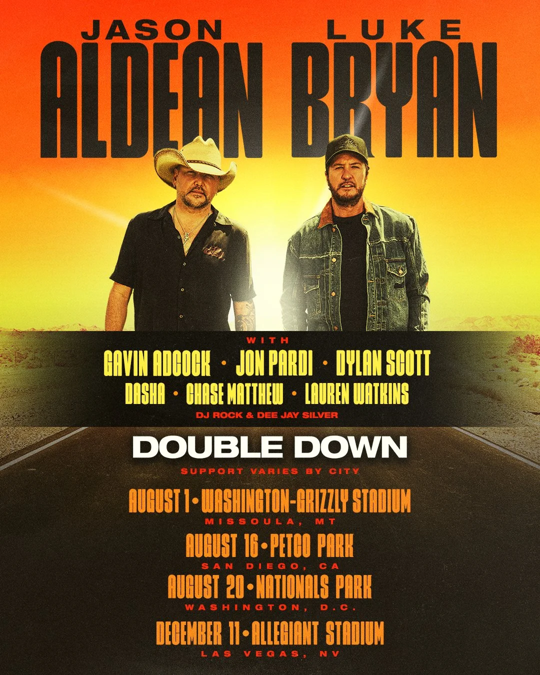 Preview: Jason Aldean and Luke Bryan Bring ‘Double Down Tour’ to Nationals Park