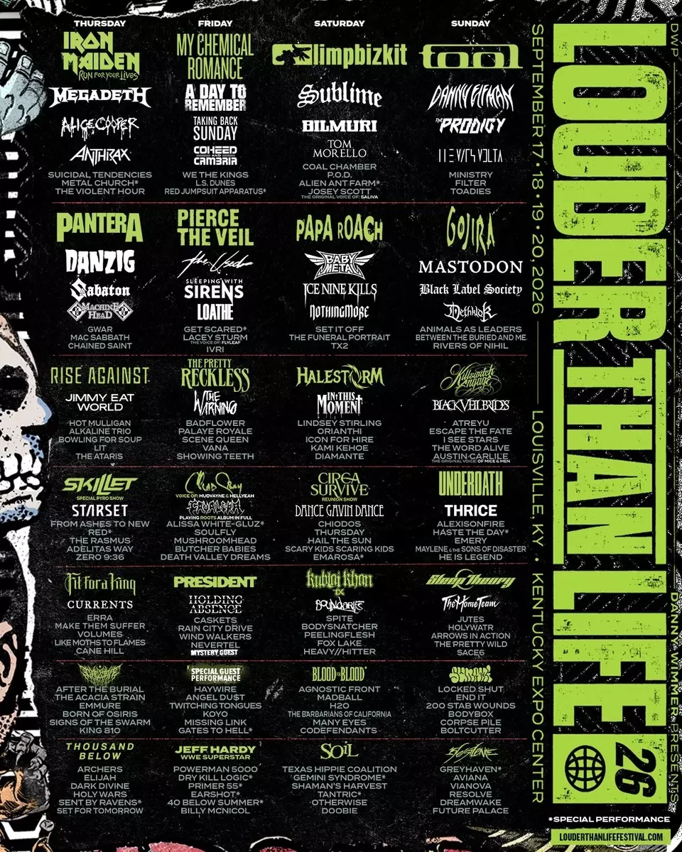 Louder than Life lineup!