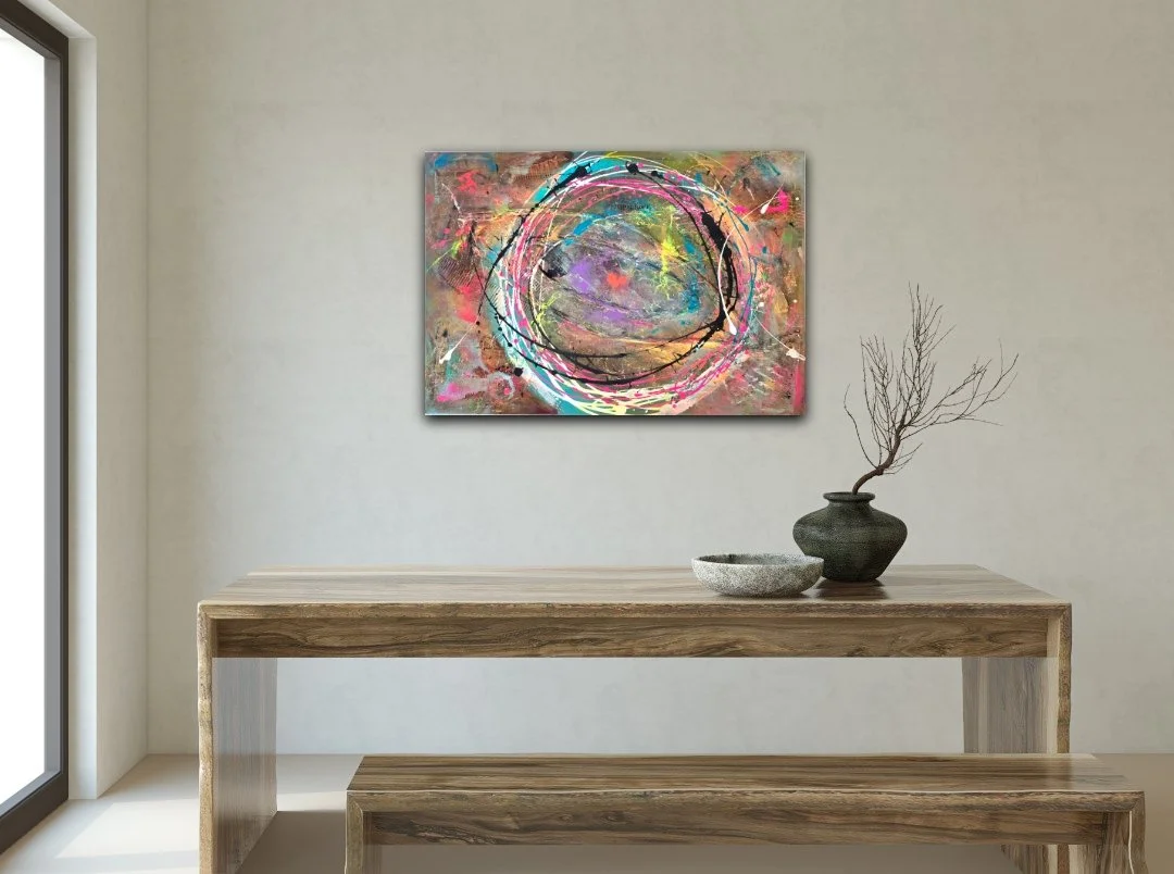 Circle Nr. 2 / 70 x 100 cm Leinwand / Raumansicht