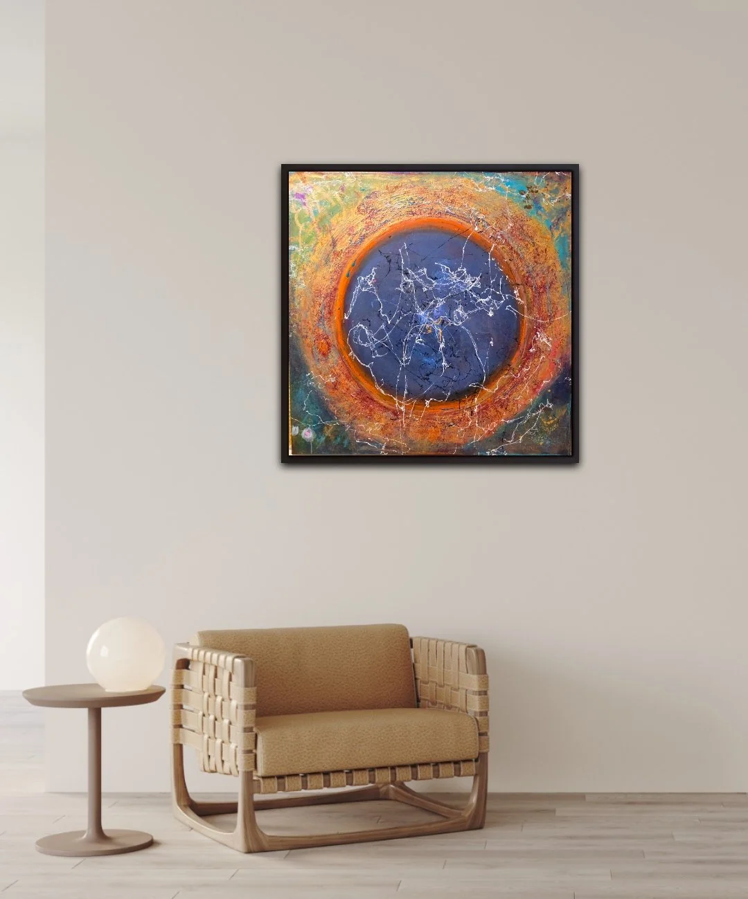 Circle Tollwood Vibes / 80 x 80 cm Leinwand / - VERKAUFT - 