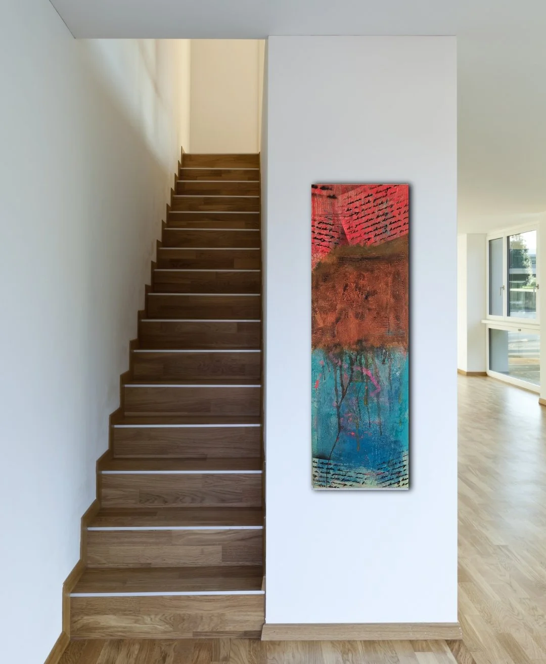 Ferrum Love Letters / 40 x 120 cm Leinwand / Raumansicht