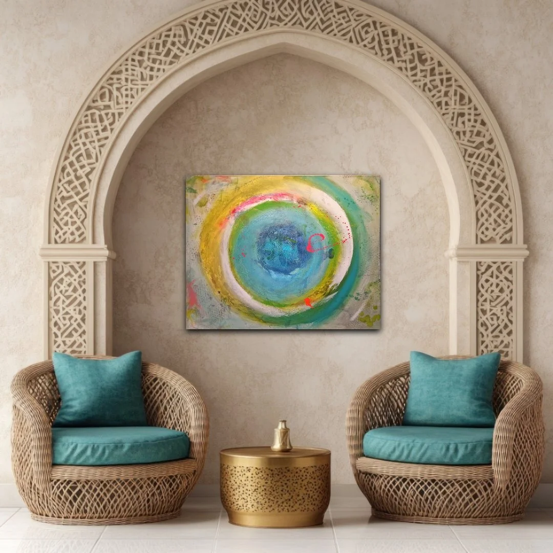 Circle Cool / 80 x 100 cm Leinwand / Raumansicht