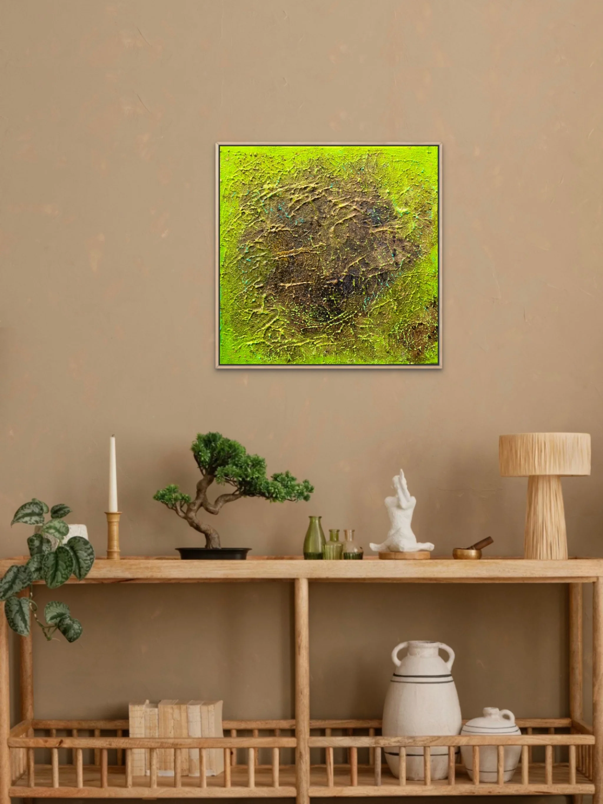 Vibrant Green / 40 x 40 cm
