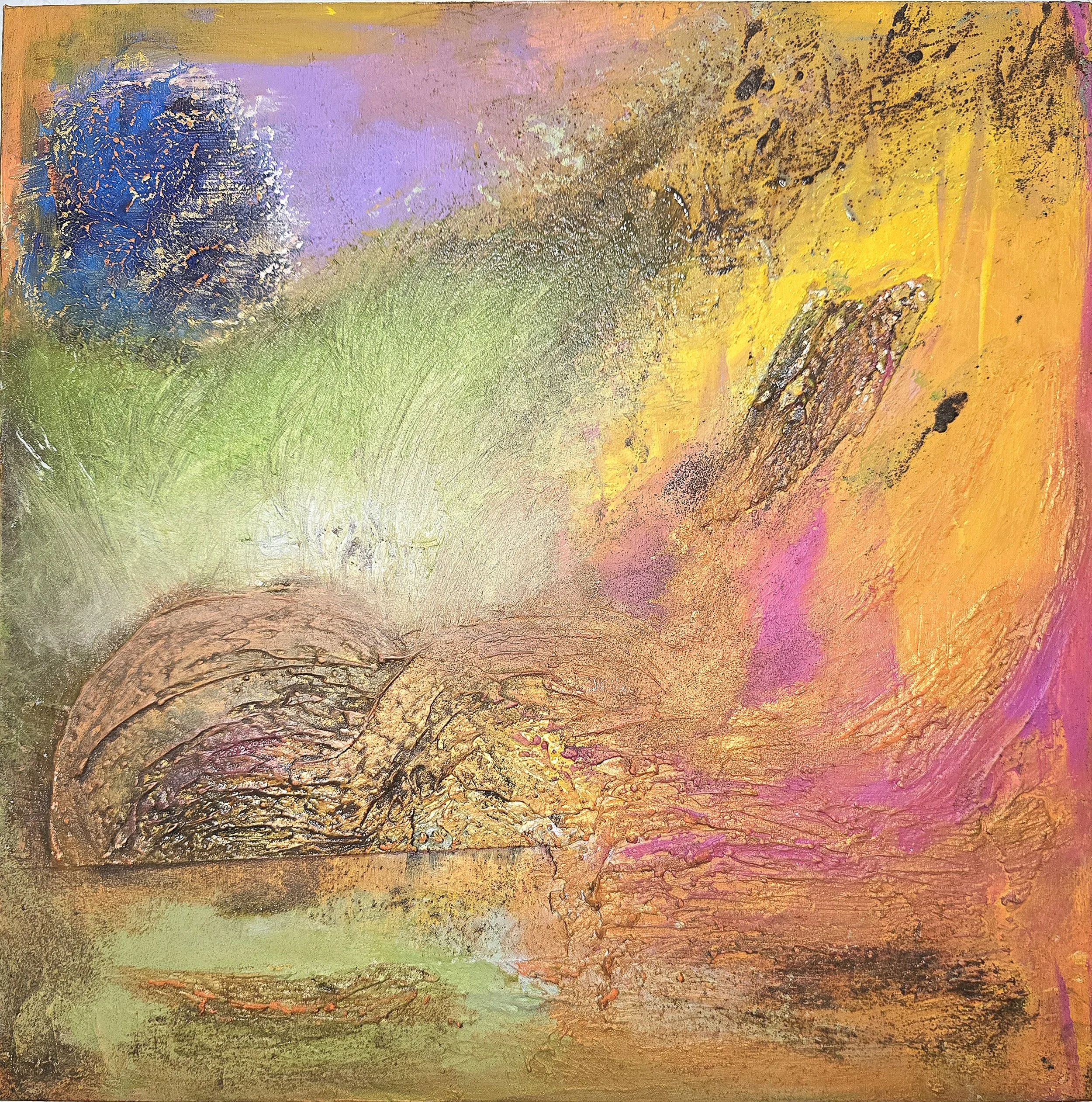 OKTOBER 2025 / 30 x 30 cm / Holzgrund