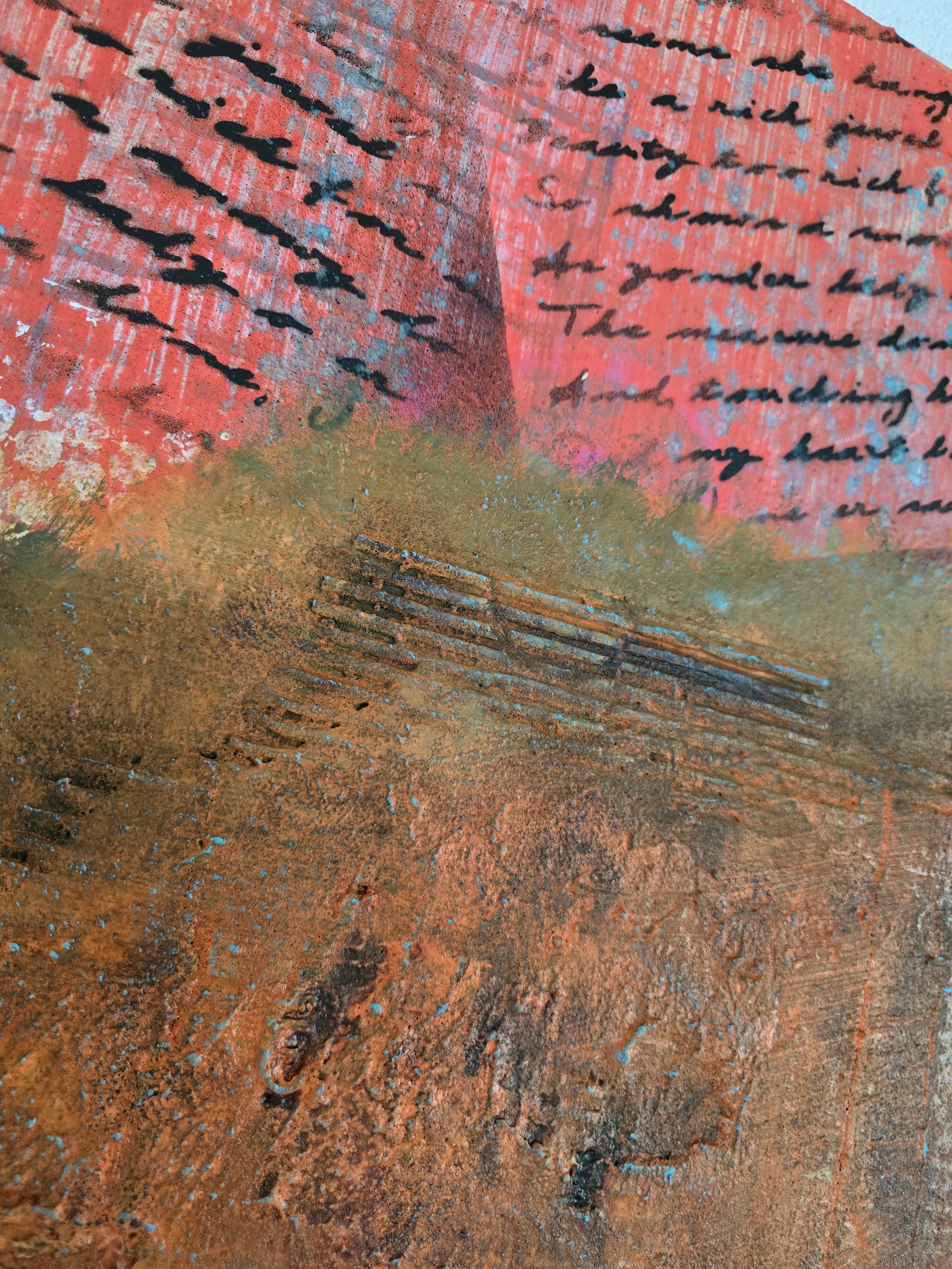 Ferrum Love Letters / 40 x 120 cm Leinwand / Detailansicht