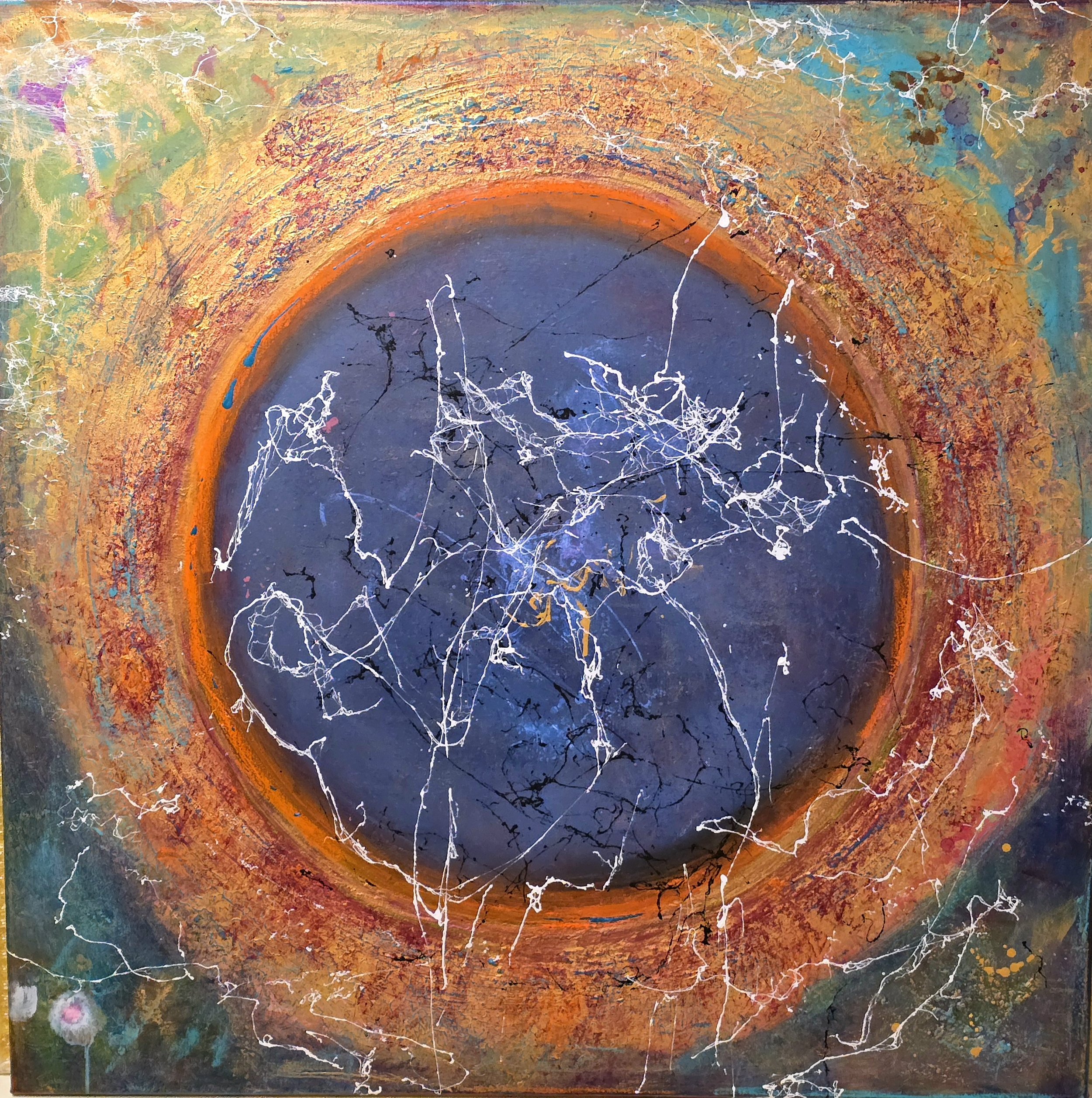 Circle Tollwood Vibes / 80 x 80 cm Leinwand  - VERKAUFT -