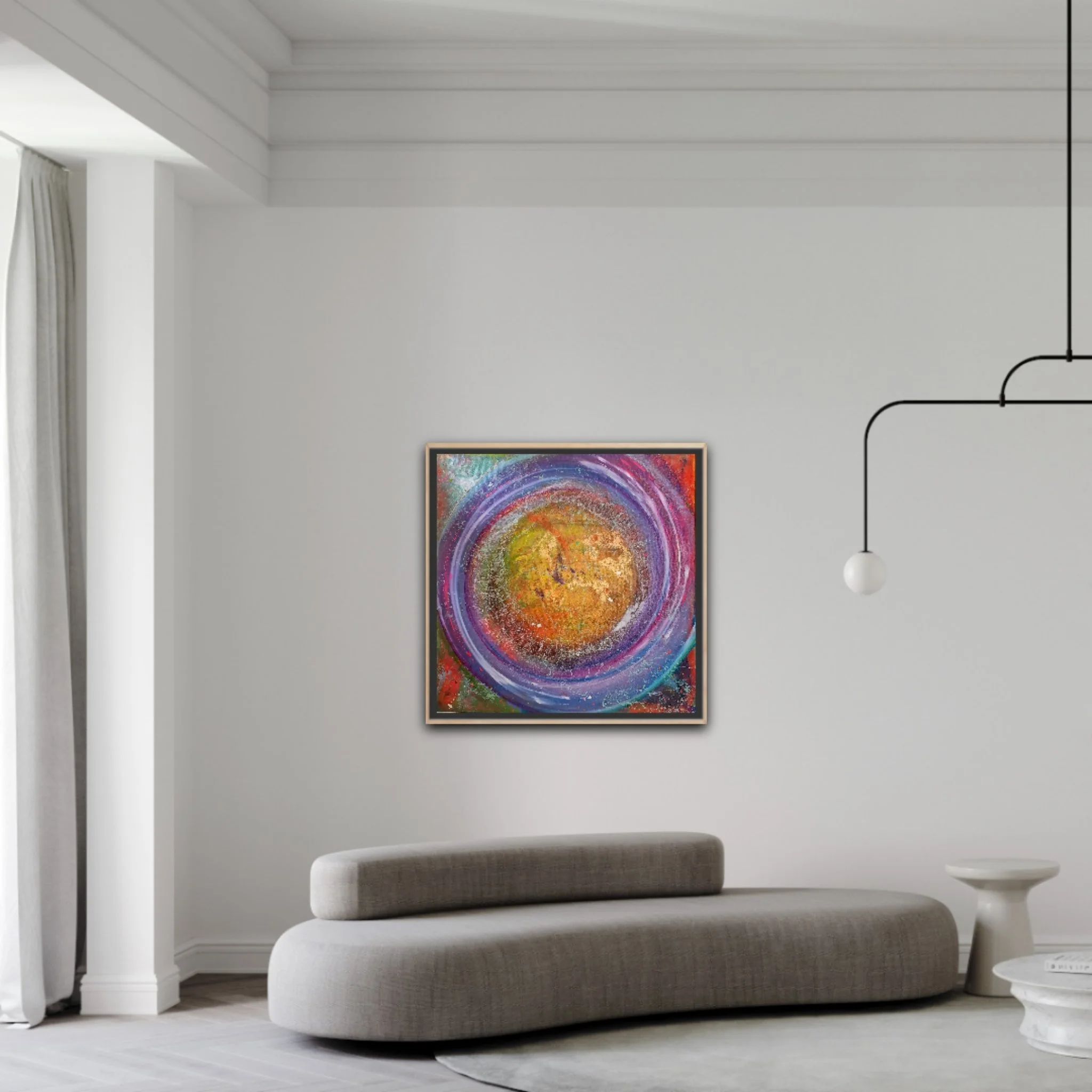 Circle Centrifugal / 80 x 80 cm Leinwand / Raumansicht