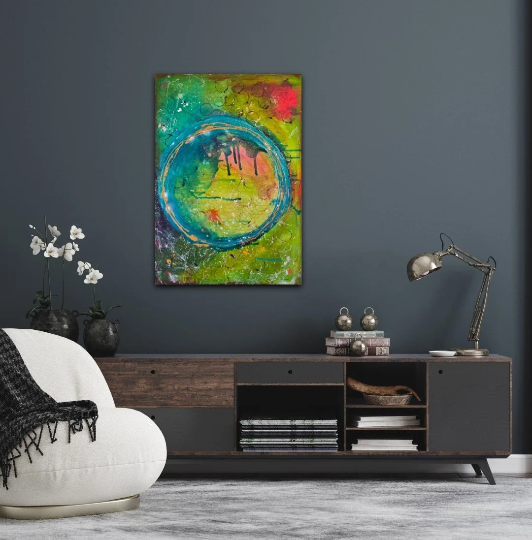 Circle "Green" / 70 x 100 cm / Raumansicht