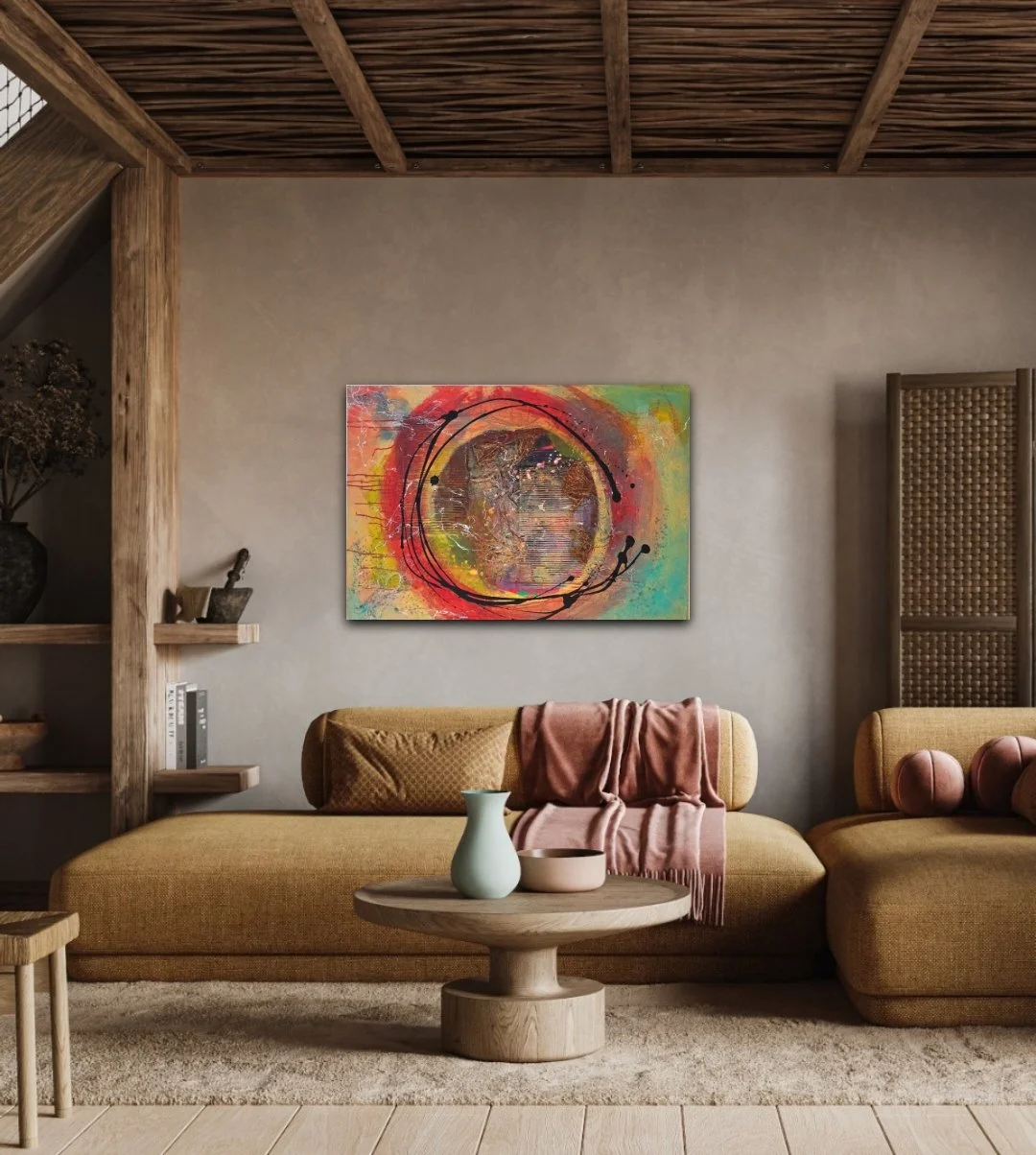 Circle Nr. 7 / 70 x 100 cm Leinwand / Raumansicht