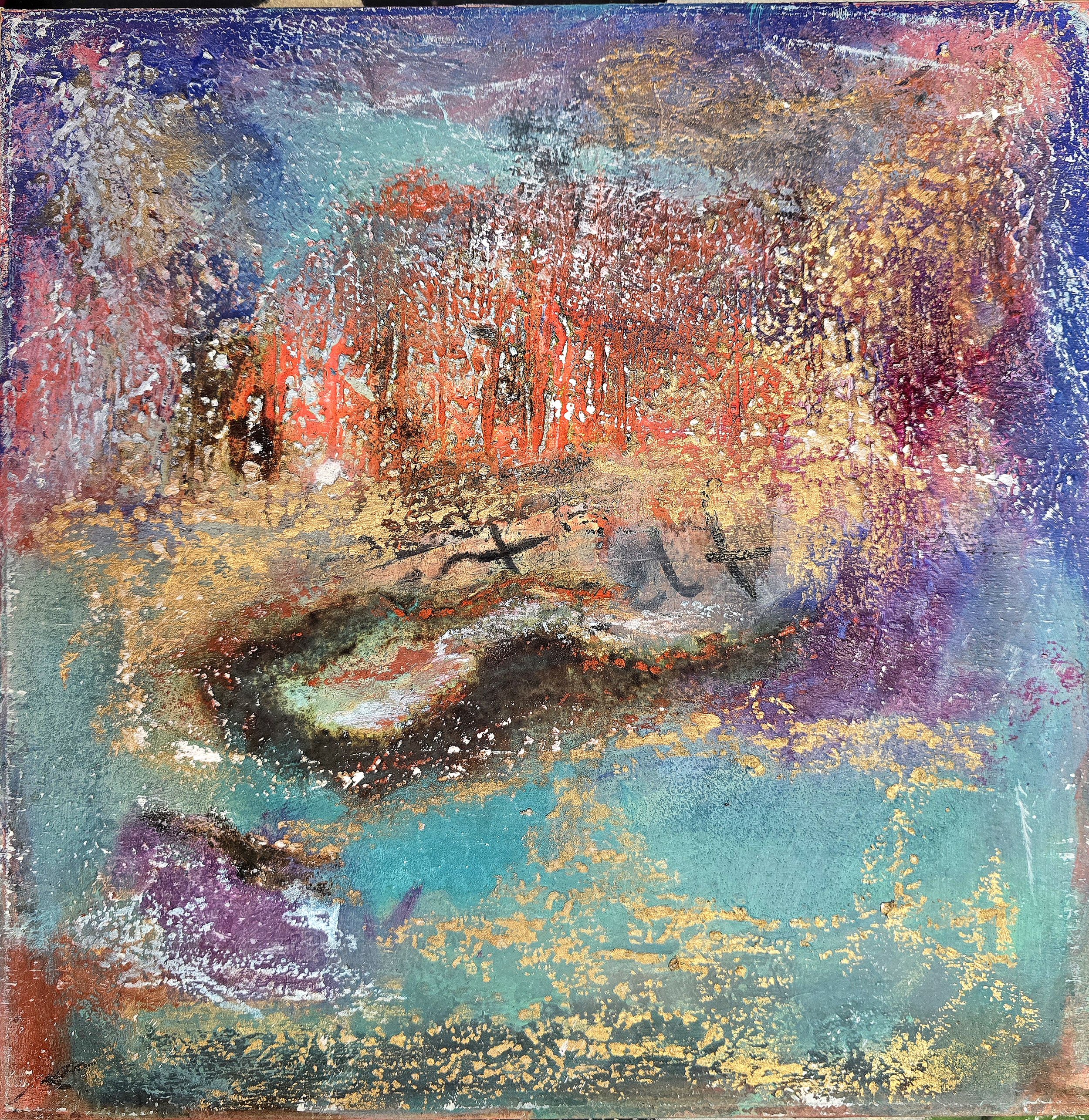 MÄRZ 2025 / 30 x 30 cm / Holzgrund