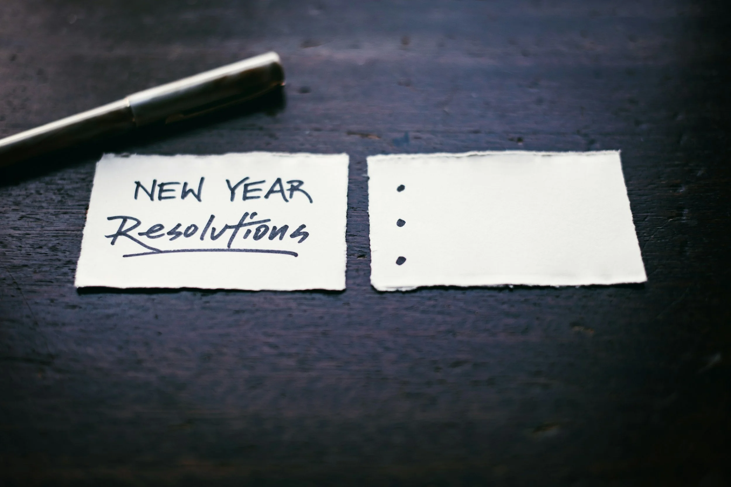 A list of new year resolutions