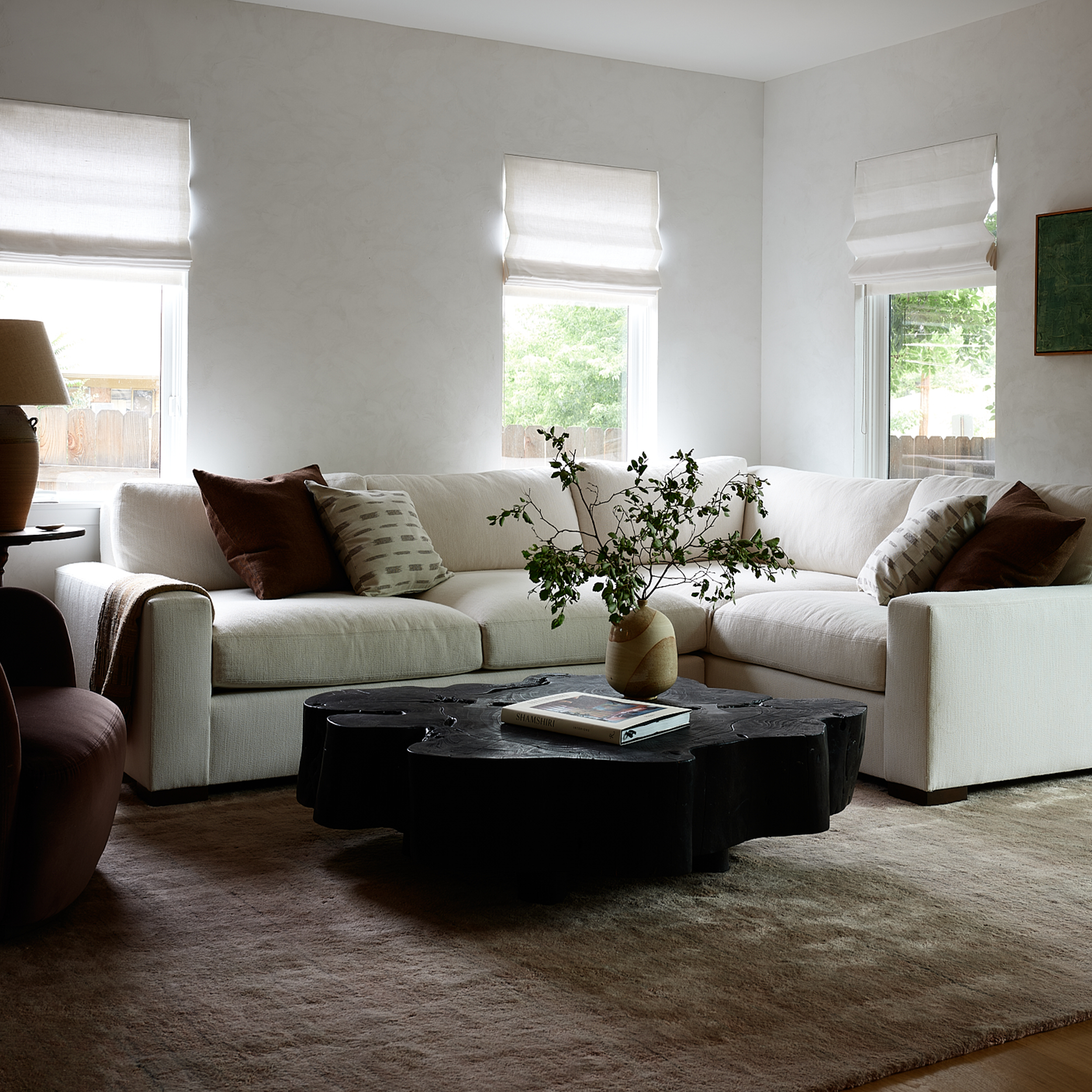 Washington Park project with custom kitchen by Charleston interior designer Sarah Hart Interior Design. Plaster walls, custom cabinetry, marble backsplash. Plaster walls and custom window treatments. 