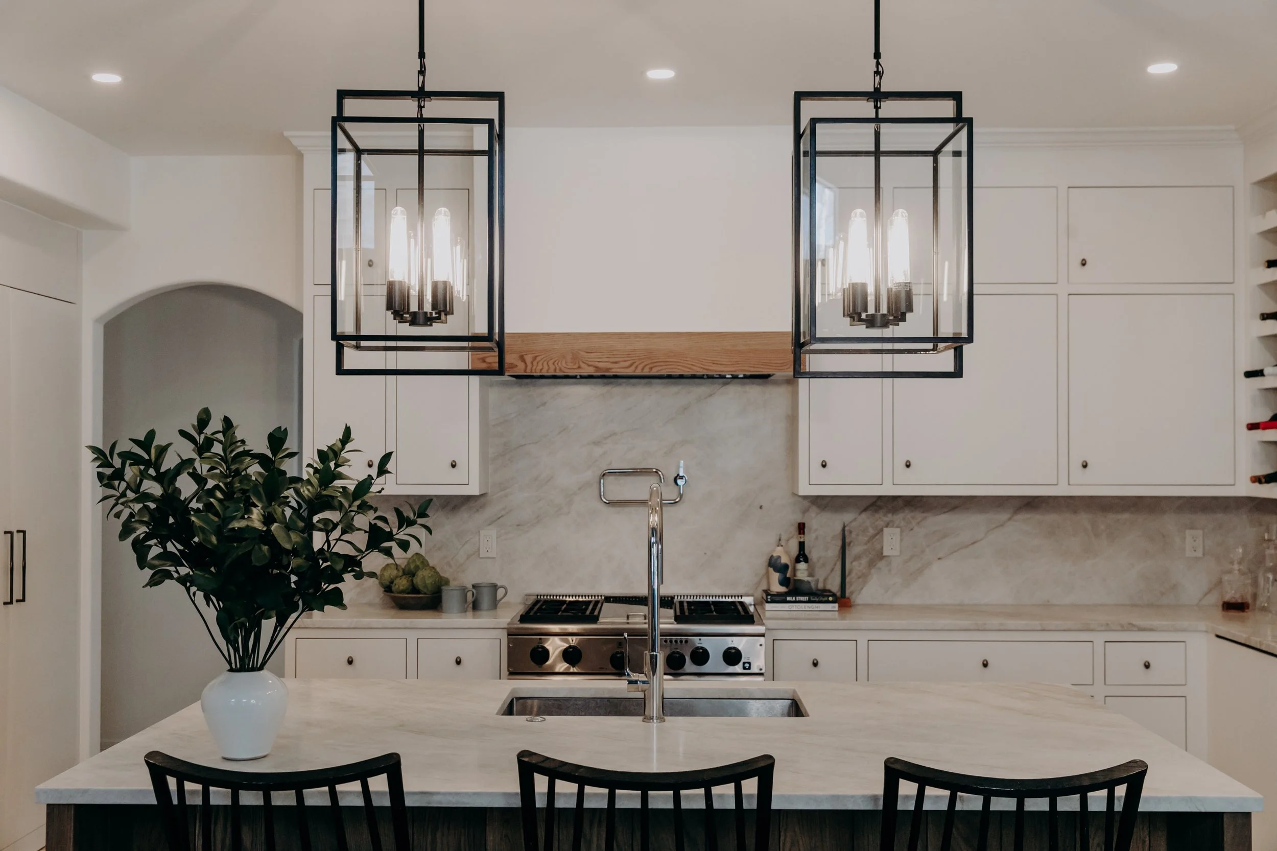 Modern Mountain Retreat second home in Colorado designed by Sarah Hart Interior Design, including custom white oak cabinetry, refined interiors, and full-service luxury design.