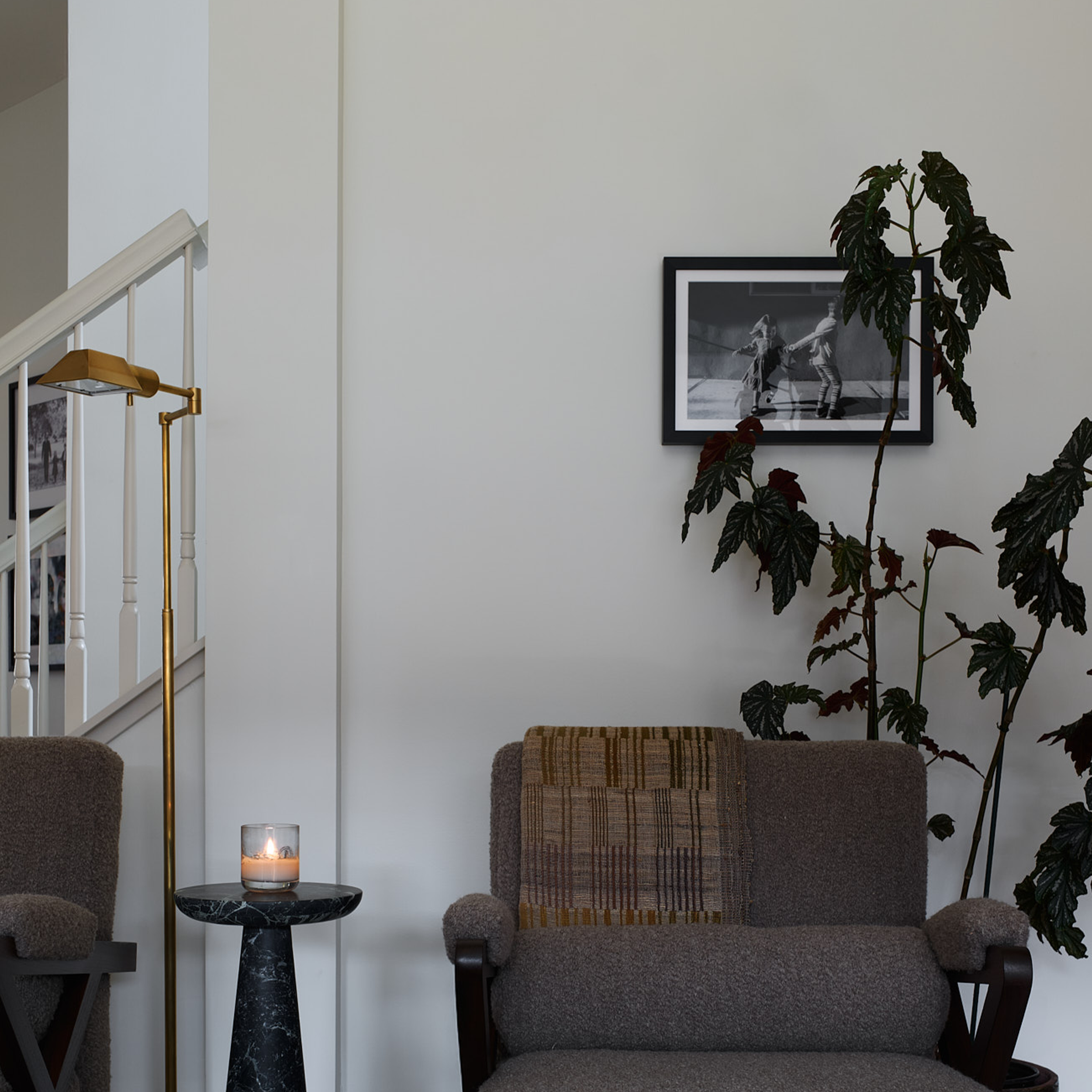 Custom furniture for living room project by Charleston Interior Designer Sarah Hart Interior Design. 