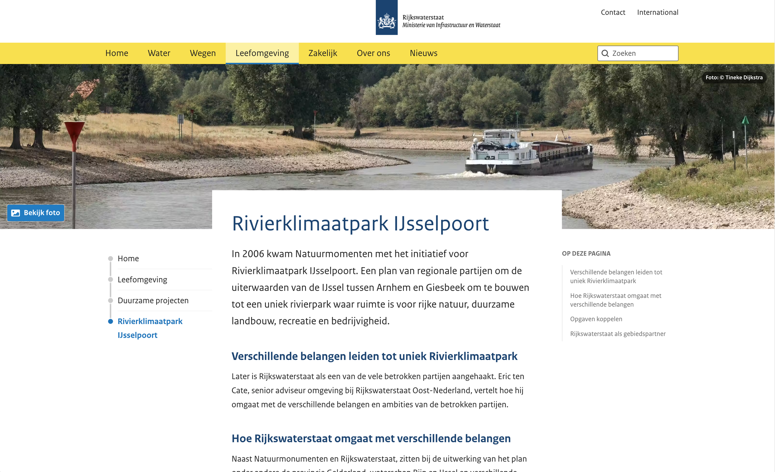 Intergemeentelijke Structuurvisie Rivierklimaatpark