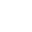 White checkmark inside a circle of small dots on a black background