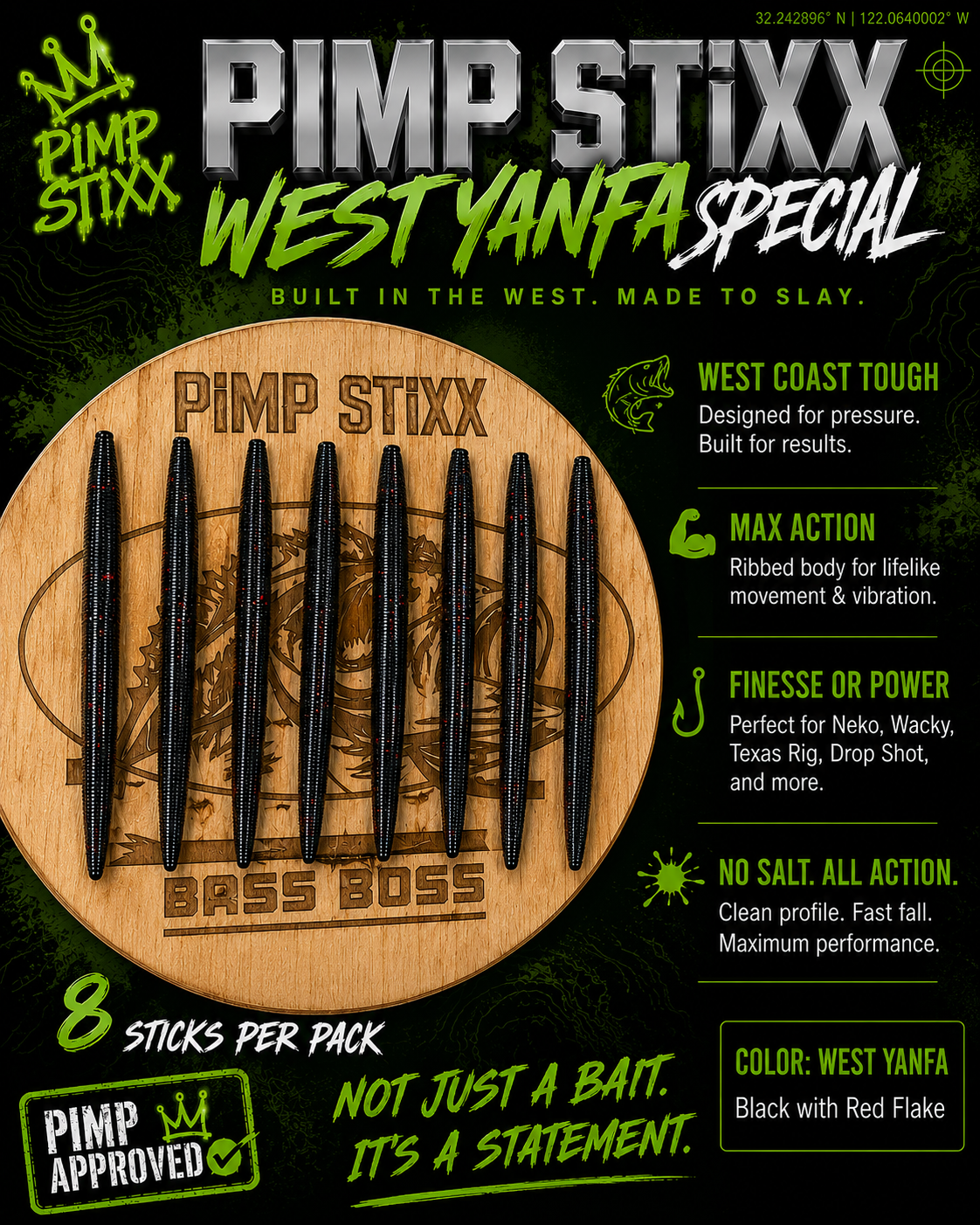 Pimp Stixx 5" ~West Yanfa Special~ 8ct.