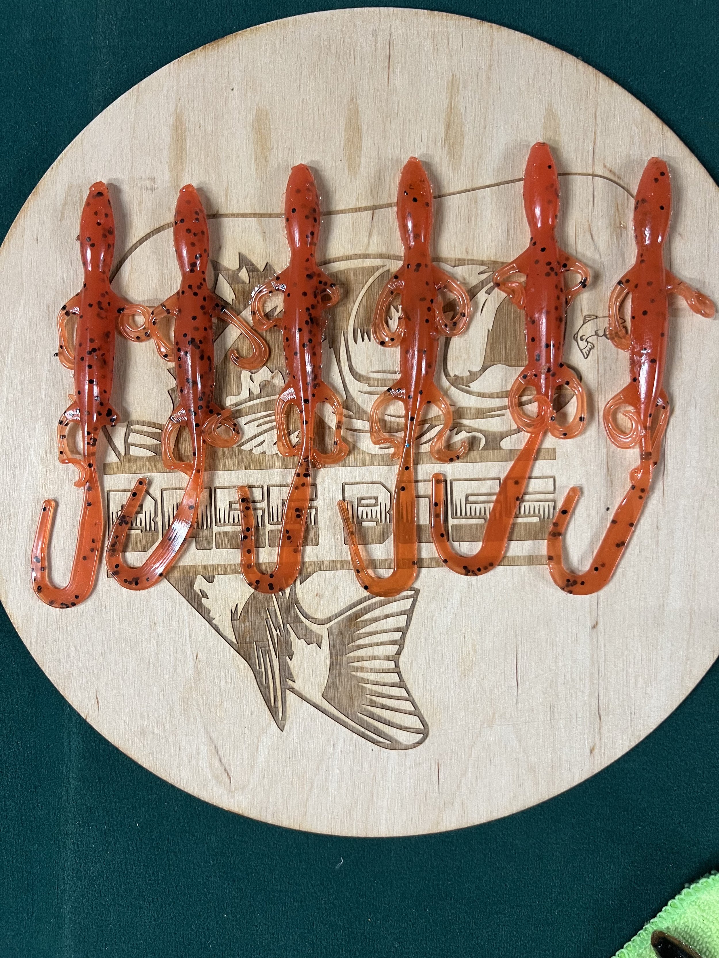 BassBoss Vortex Lizard "Molten Eft" ~ 9ct.