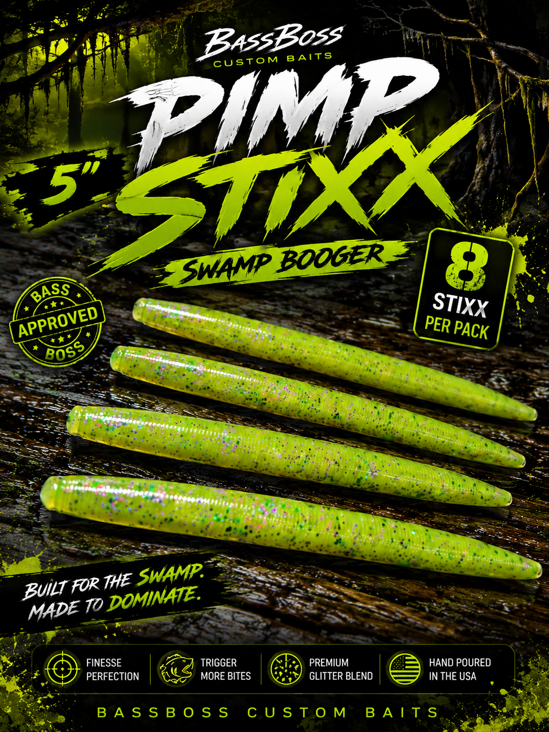 Pimp Stixx "Swamp Booger" ~ 8ct.