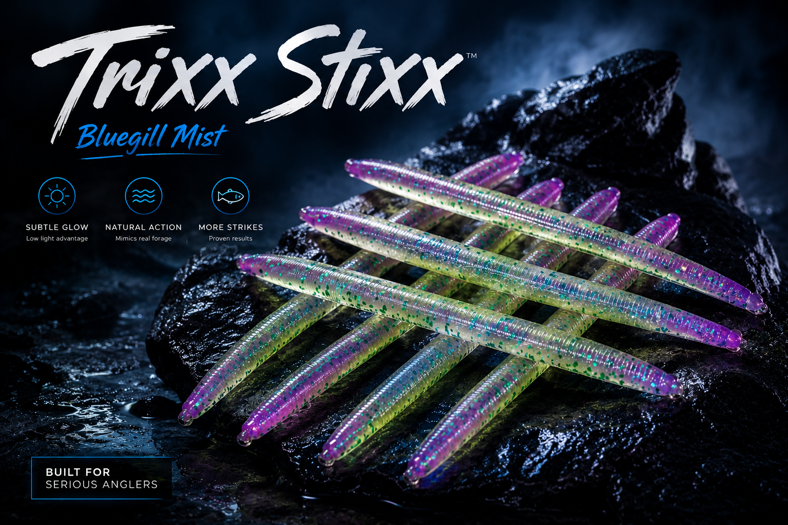 Trixx Stixx 5in. Core Shot ~Bluegill Mist~ 8ct.