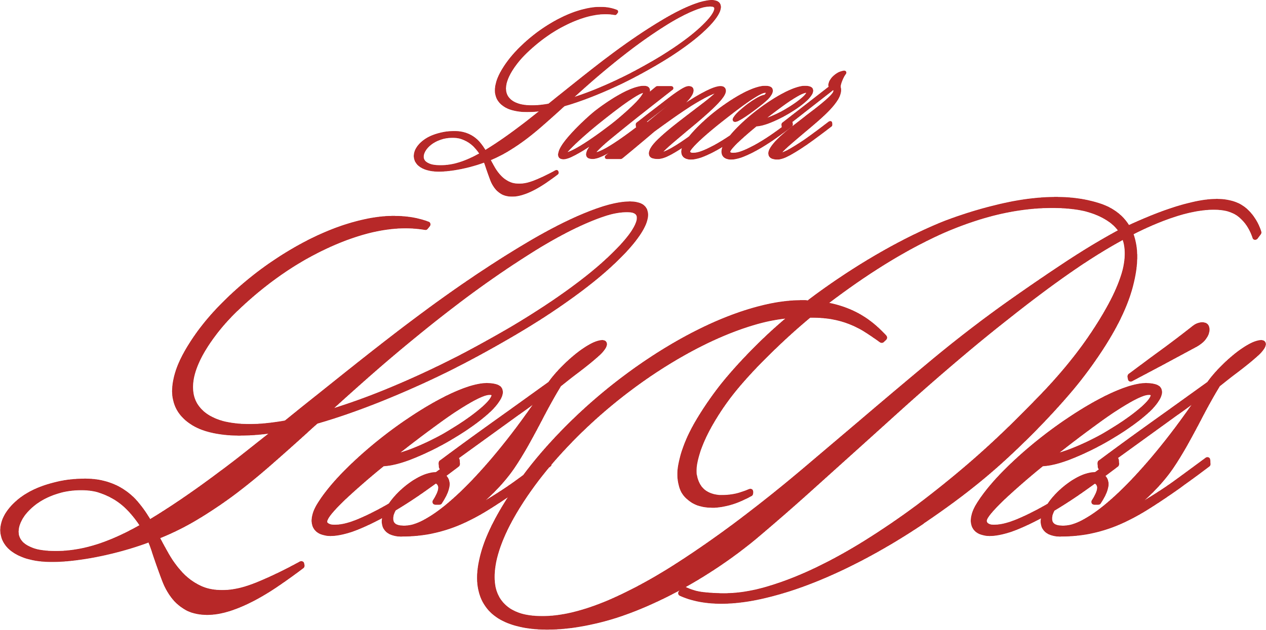 Stylized text logo reading "Lancer Les Des" in red, cursive font.
