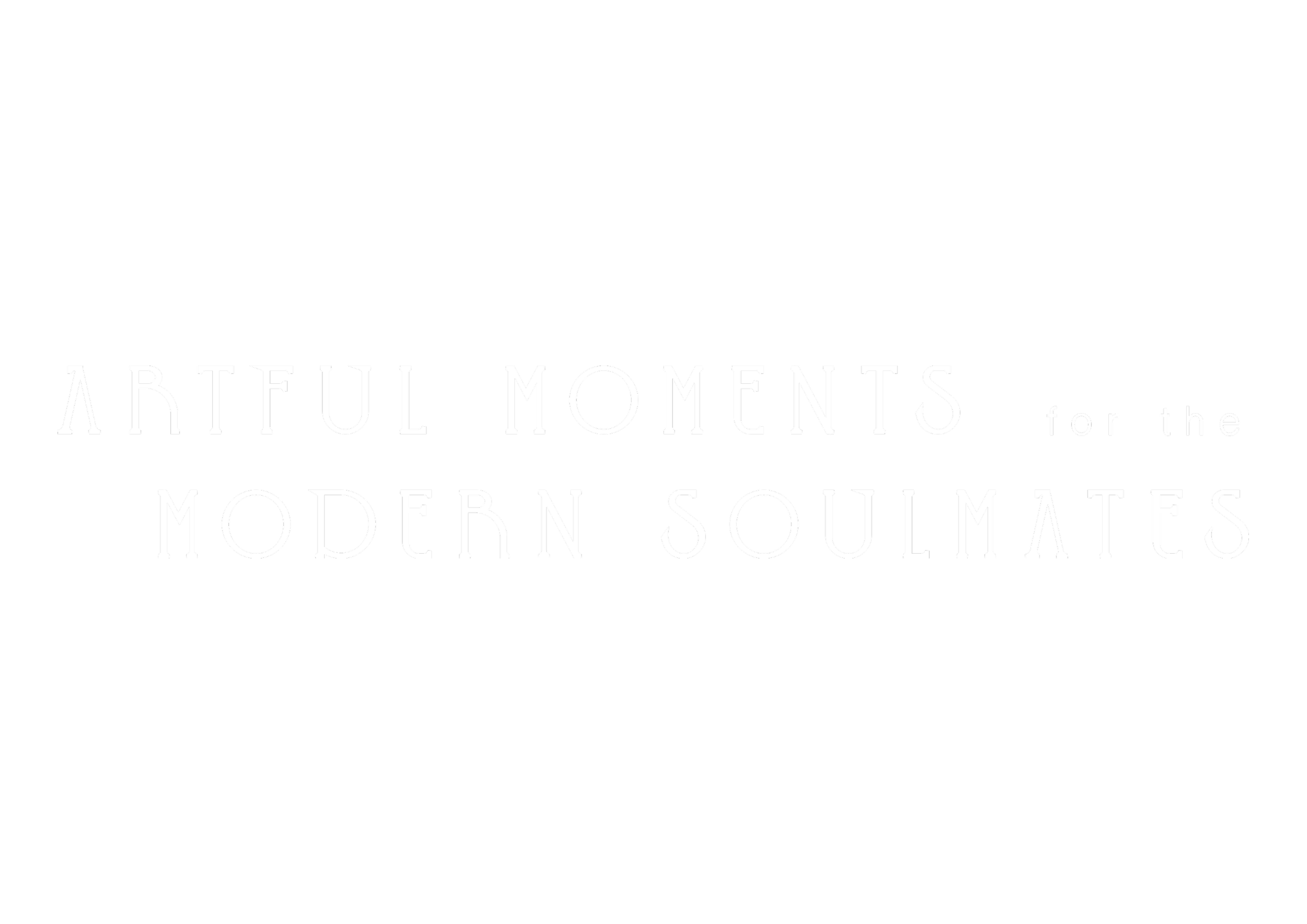 Texto que dice 'Momentos artísticos para las almas modernas' en un fondo negro.