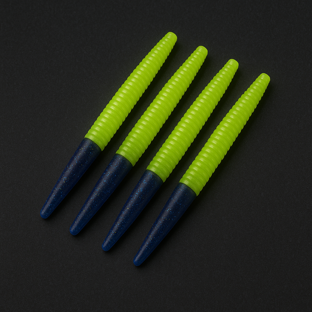 Night Bite – Let Minnow GlowStick Finesse Worms – 10 Pack