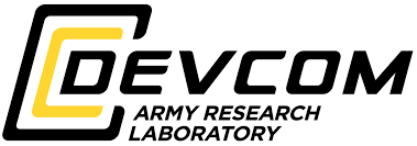 Devcom Army Research Laboratory logo with yellow and black design elements