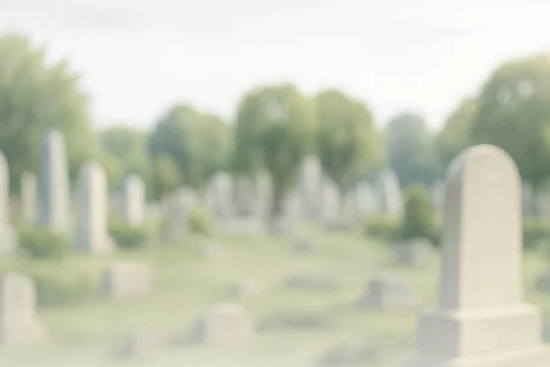 Grabsteine auf Friedhof in Hamburg