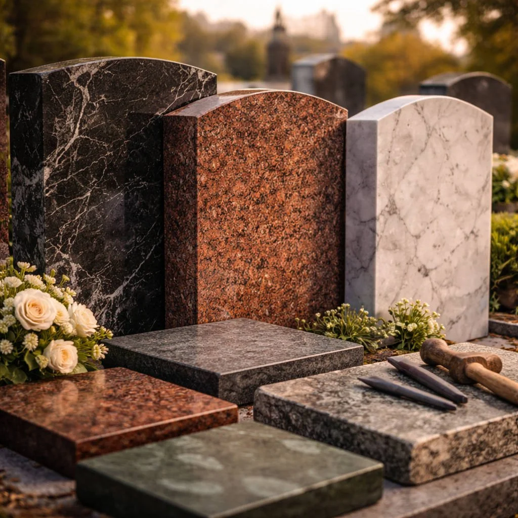 Grabstein Farben und Arten
