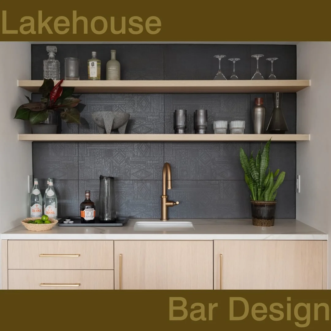In honor of making it through a Monday, I thought I&rsquo;d share the bar design at the Lakehouse project. Cheers 🥂 

Contractor: @sobohomes 
Cabinetry: @vonmod 
Photography: @danecroninphoto 
Styling: @natalie_warady