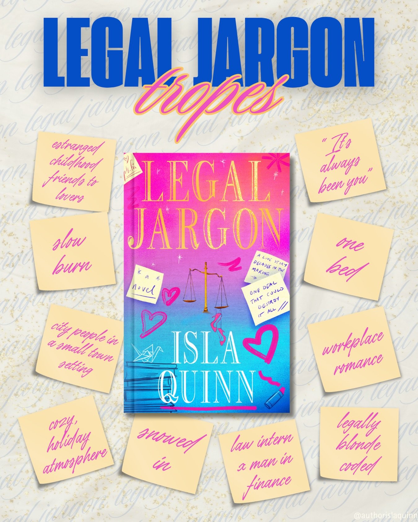 🎉ATTENTION TROPE LOVERS!!!🎉 lots of new faces around here so I thought I&rsquo;d re-introduce my new release via a trope list. If you see something you like, consider adding Legal Jargon to your TBR or buy it now and gift it to the romcom lover in 