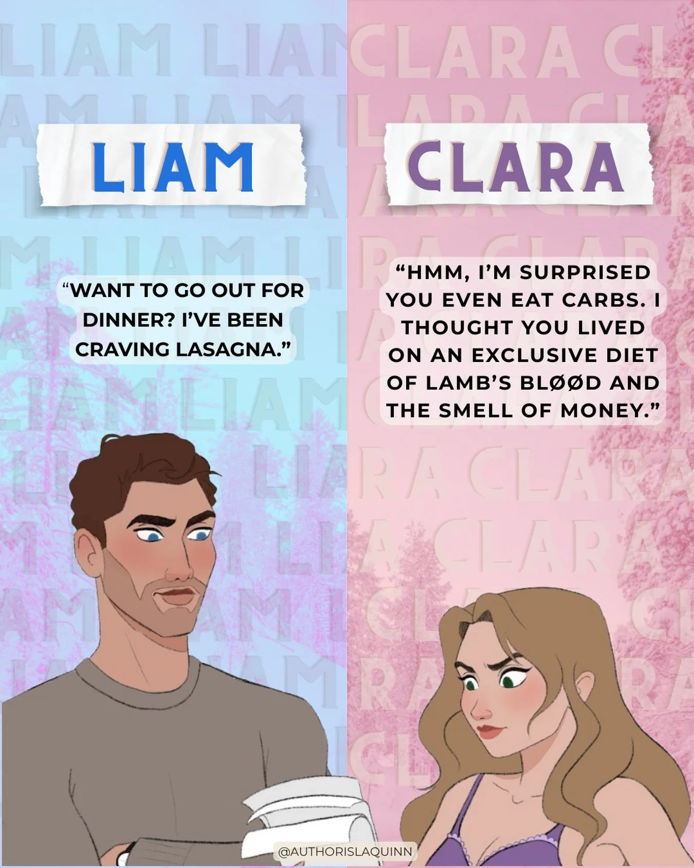 Oh these two!!! It&rsquo;s been one week since these two came on the scene and this little animation kind of blew up (500k views? Insane!) Funny enough this exchange between Liam and Clara didn&rsquo;t make the final cut in the book after I ended up 
