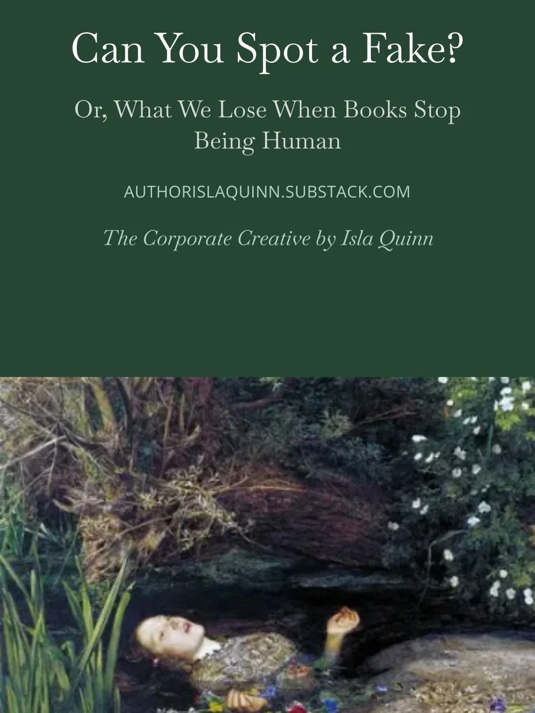 An essay in response to the NY Times article on GenAI and romance novels. 

🔗 in bio

#genai #writingadvice #authorsofinstagram