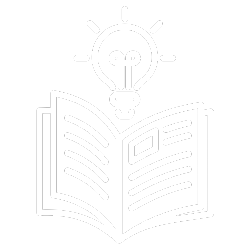 Open book with a light bulb above it, symbolizing idea or learning.