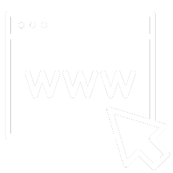 Web browser window with 'WWW' and a cursor arrow