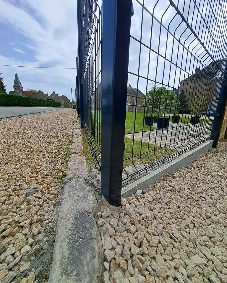 clôture rigide Huy Marchin clair et vert