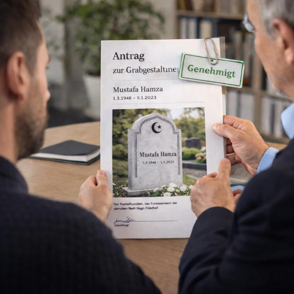 Ablauf eines Grabstein kaufes