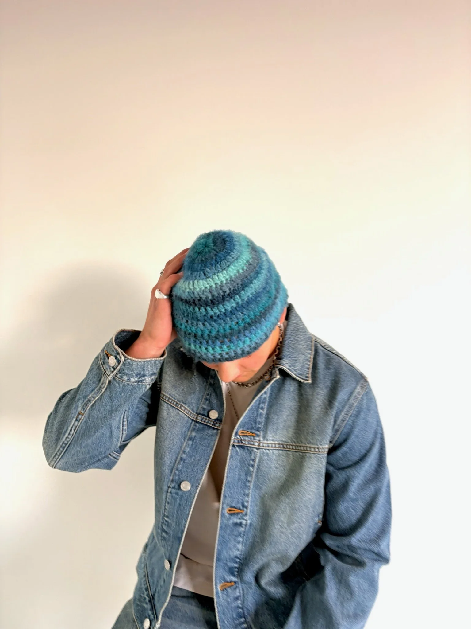 brushed shades of blue (exclusive yarn)