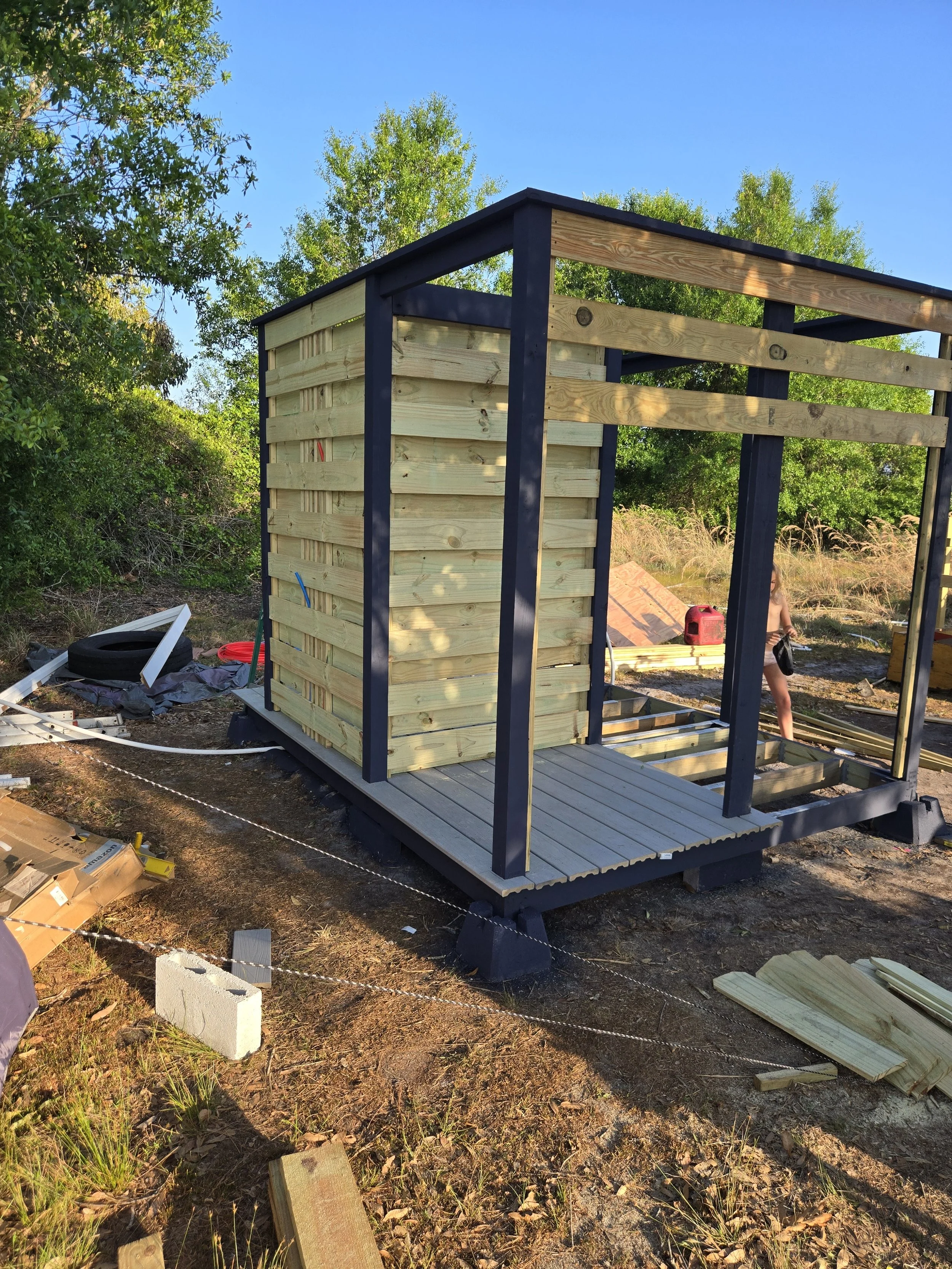 Finishing exterior and flooring