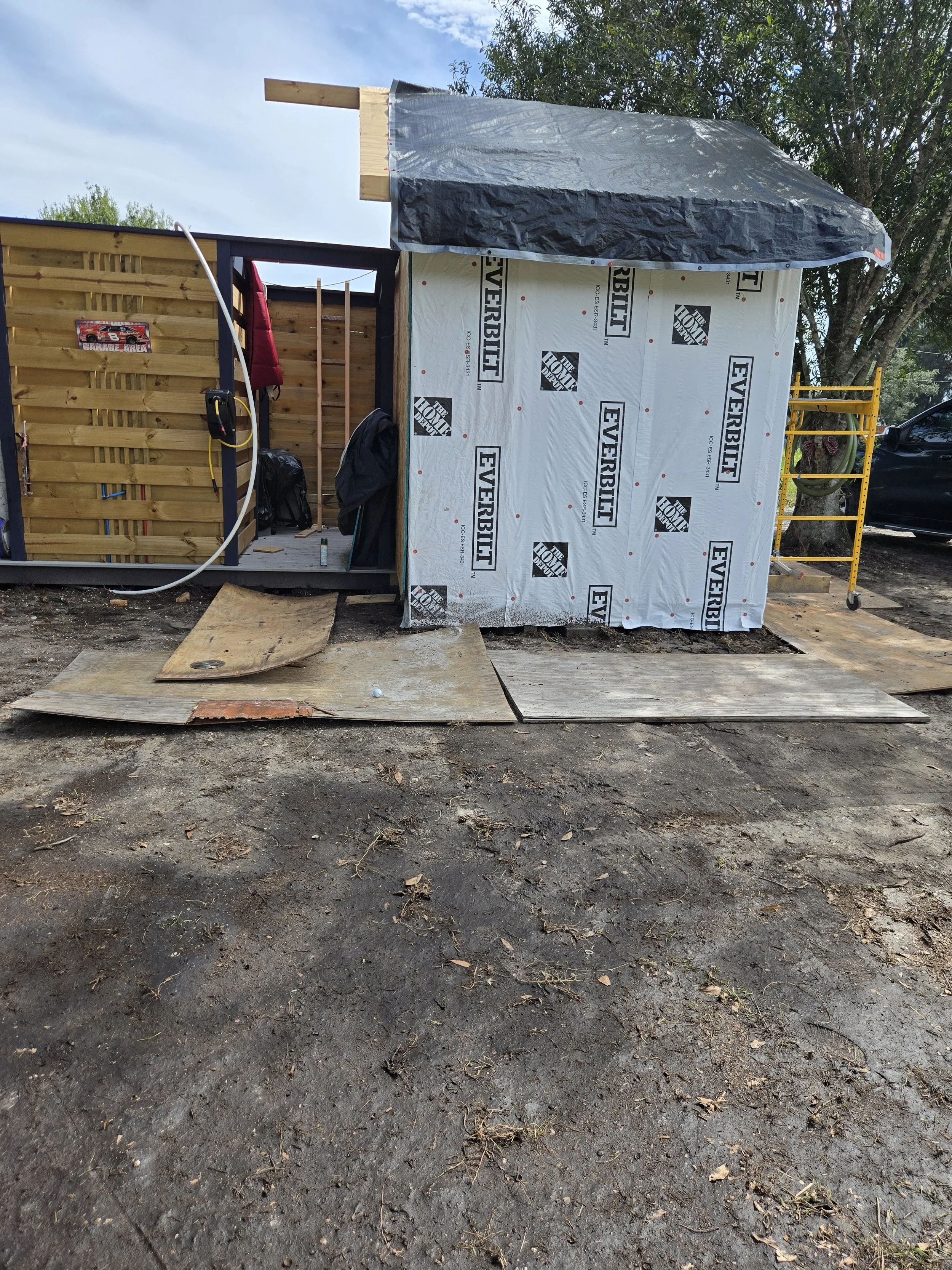 Shed build and protection