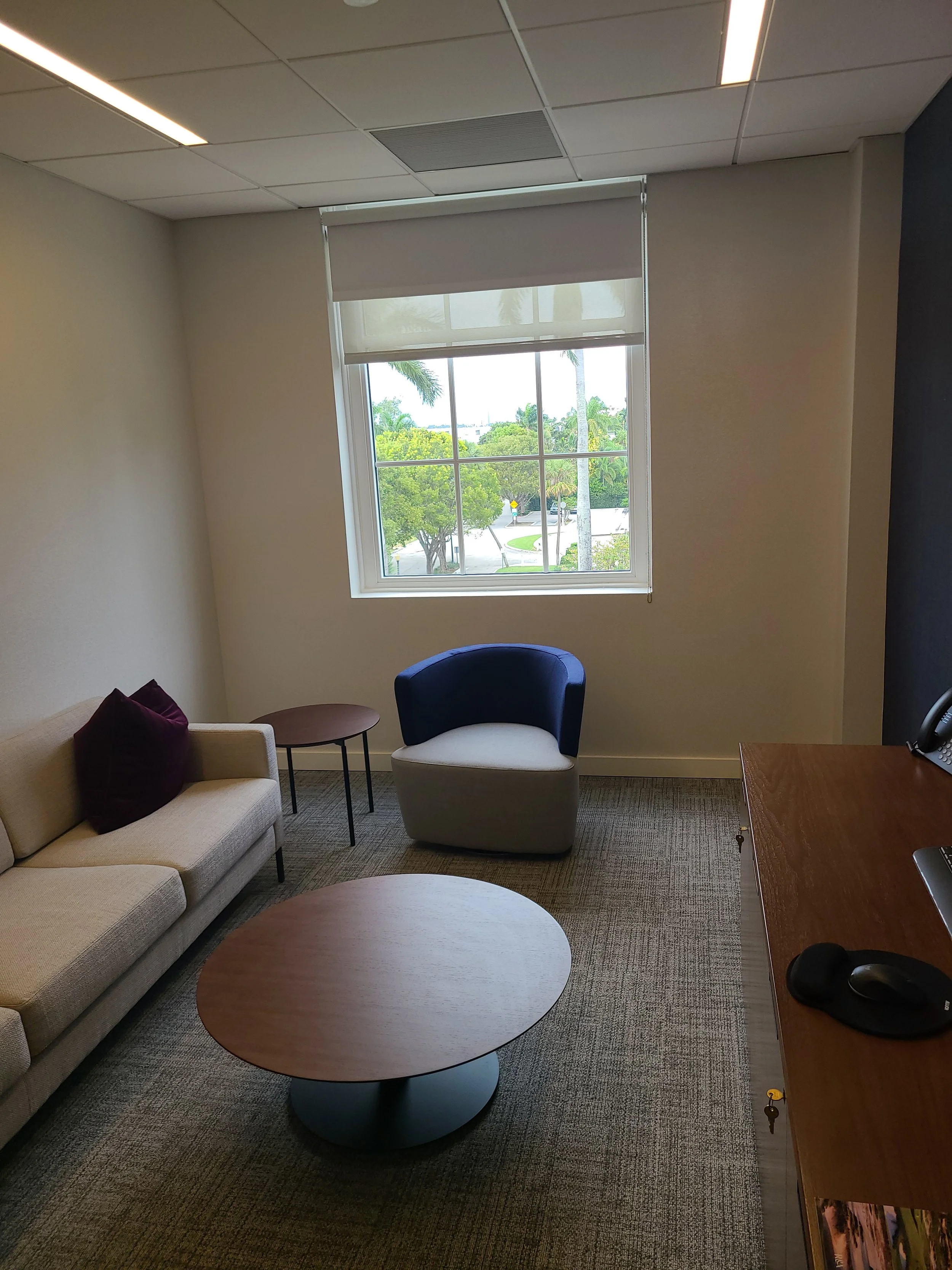 Comforting upgraded waiting room