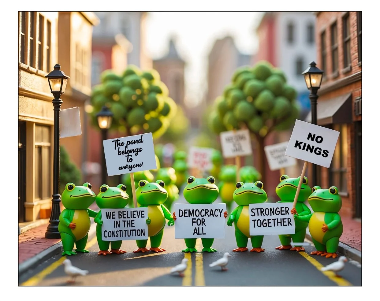 “Amphibian Assembly” print