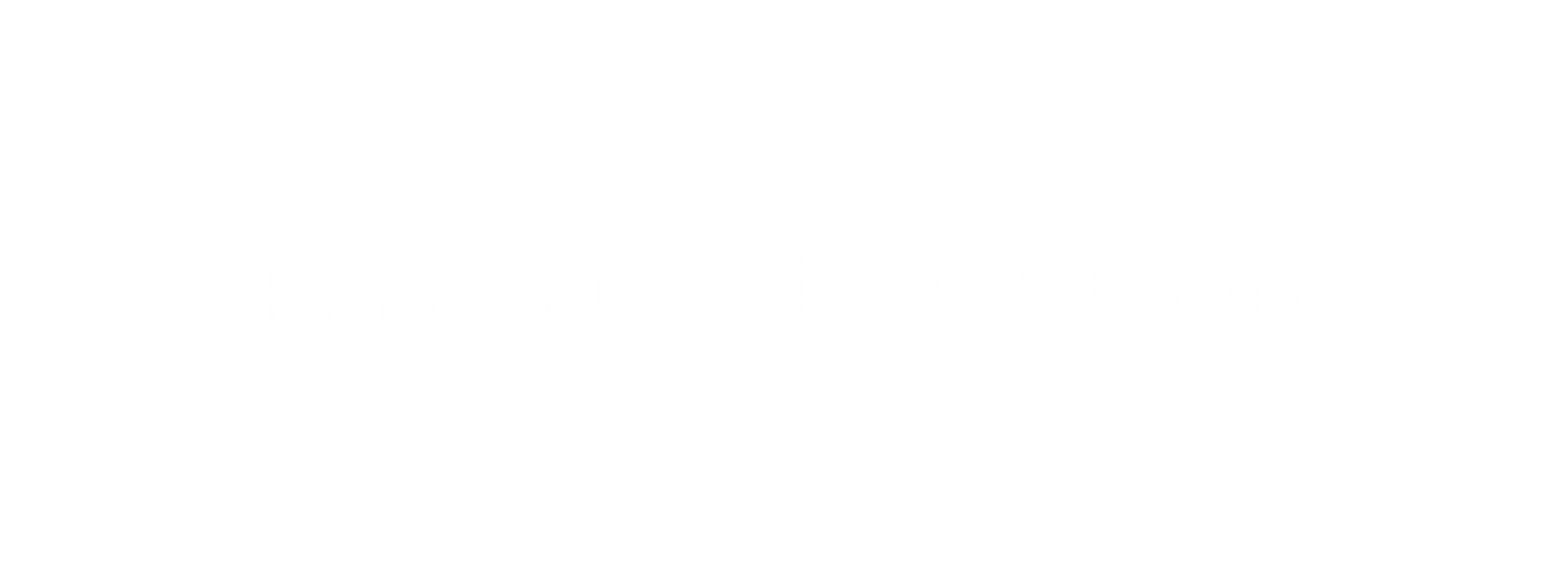 Green background with white text that says "Part of Coriant Group".
