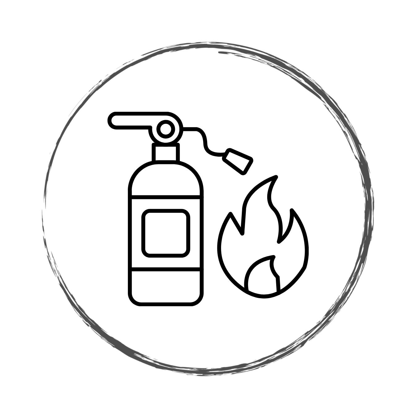 A black circle drawn with a rough, inconsistent line on a black background.
