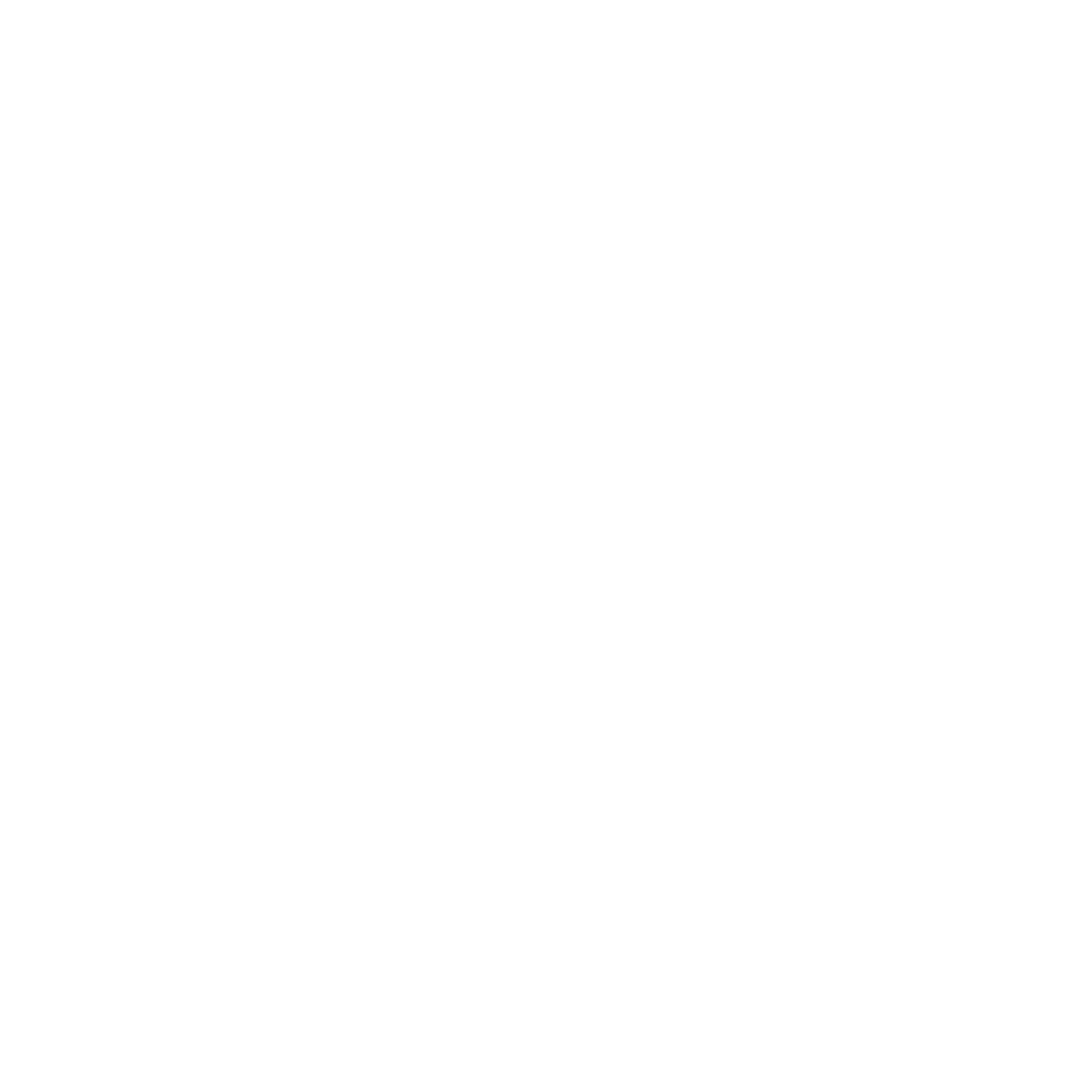 Black and white stencil-style illustration of a puffin bird's face.