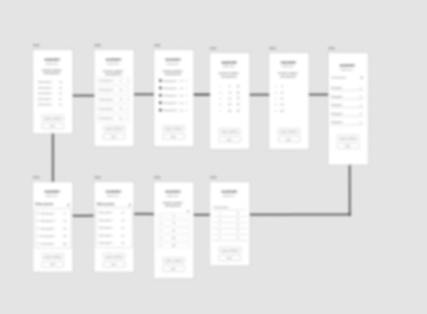 Flowchart diagram of a process with multiple steps and decision points connected by arrows.